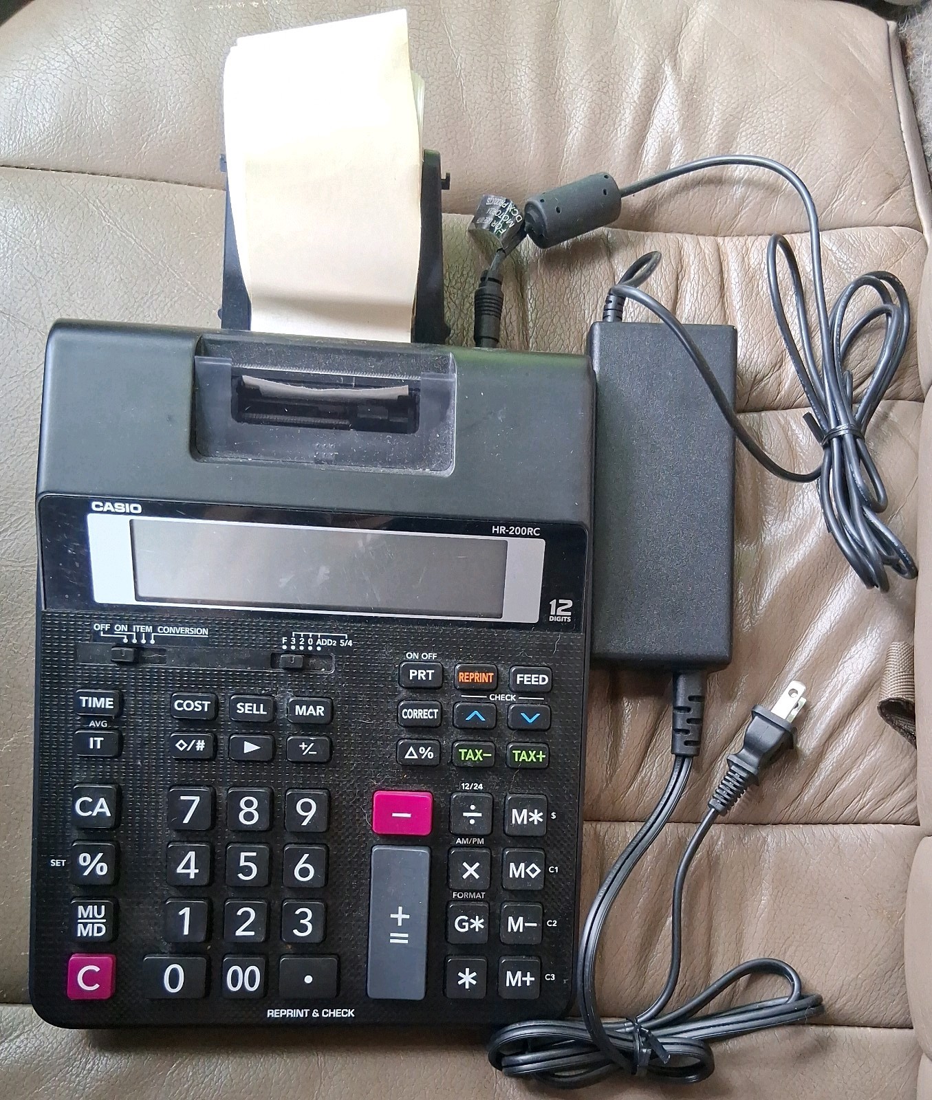 Casio HR-200RC Printing Calculator, Desktop Used Excellent Condition