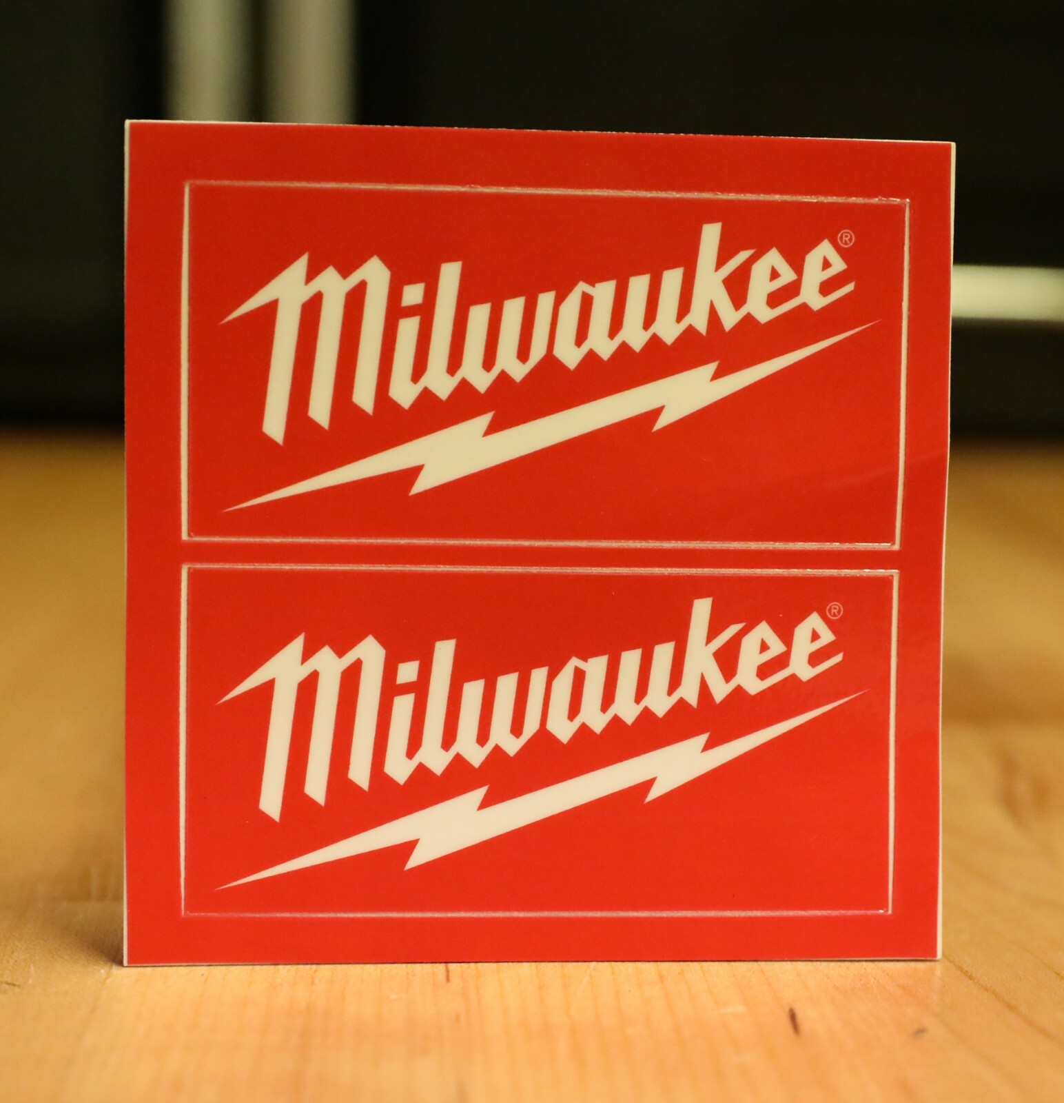 Milwaukee Power Tools Hardhat Stickers «Authentic» PPE 1 set of 2 stickers