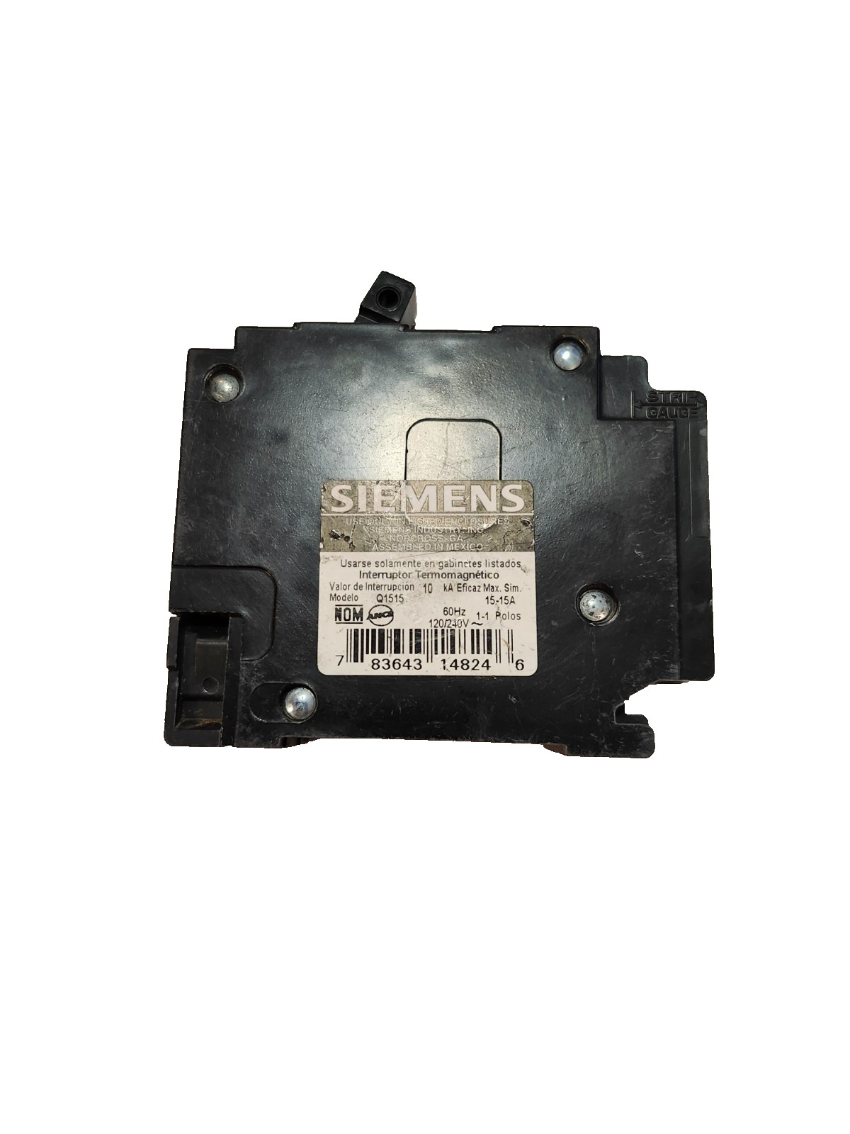 Siemens ITE Q1515NC 15A 120V Twin Tandem Circuit Breaker