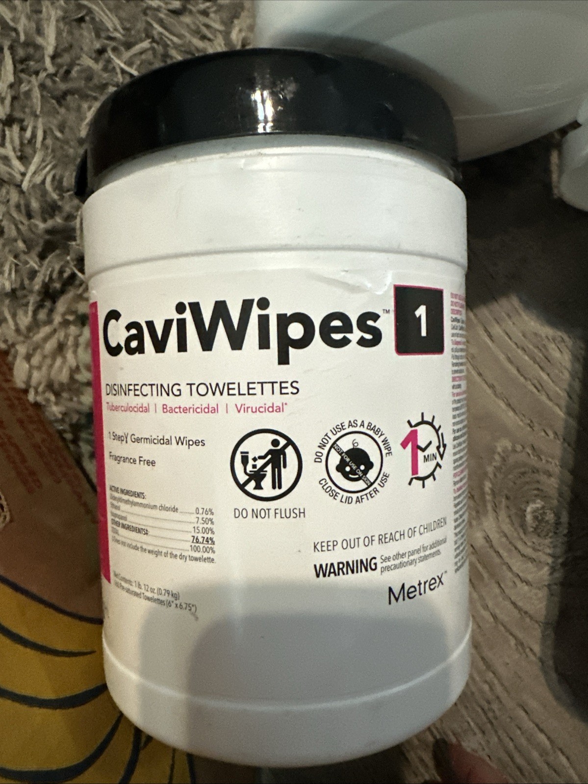 5-Metrex Caviwipes Towelettes Wipes 160ct Canister Exp-02/01/2026 Different Kind