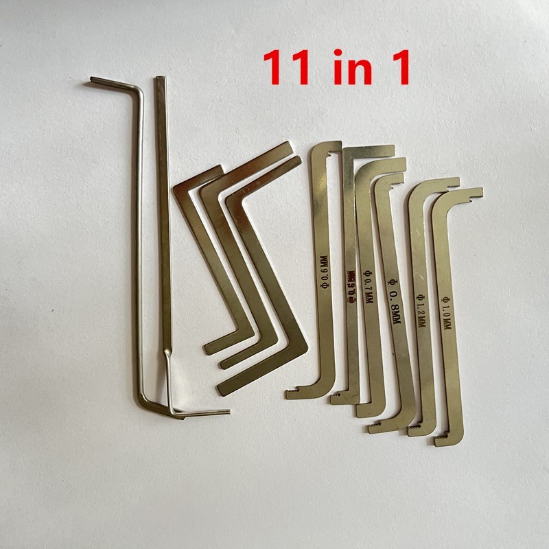 11 pieces Lock Tension Wrench ,Replacement Turning Tool Locksmith Pick Tool