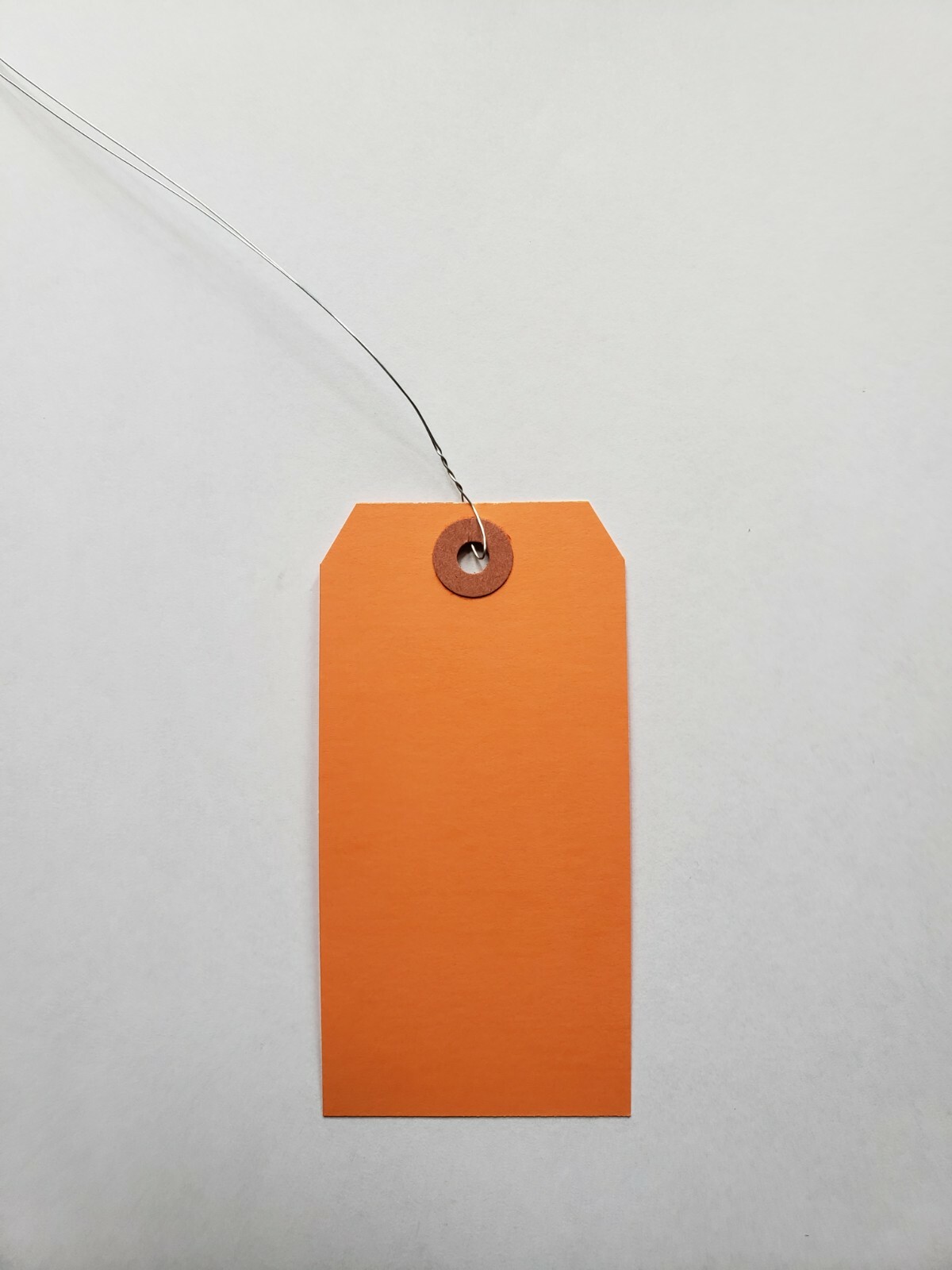 100 Tags 4 3/4″ x 2 3/8″ Size 5 Large Colored Shipping Hang with Wire Strung