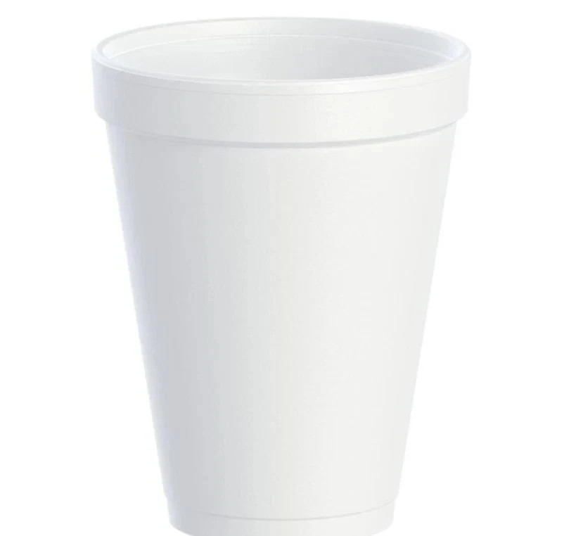 Dart 12J12 Foam Cup 12 oz Insulated White Disposable Drink Cup 1,000/Case