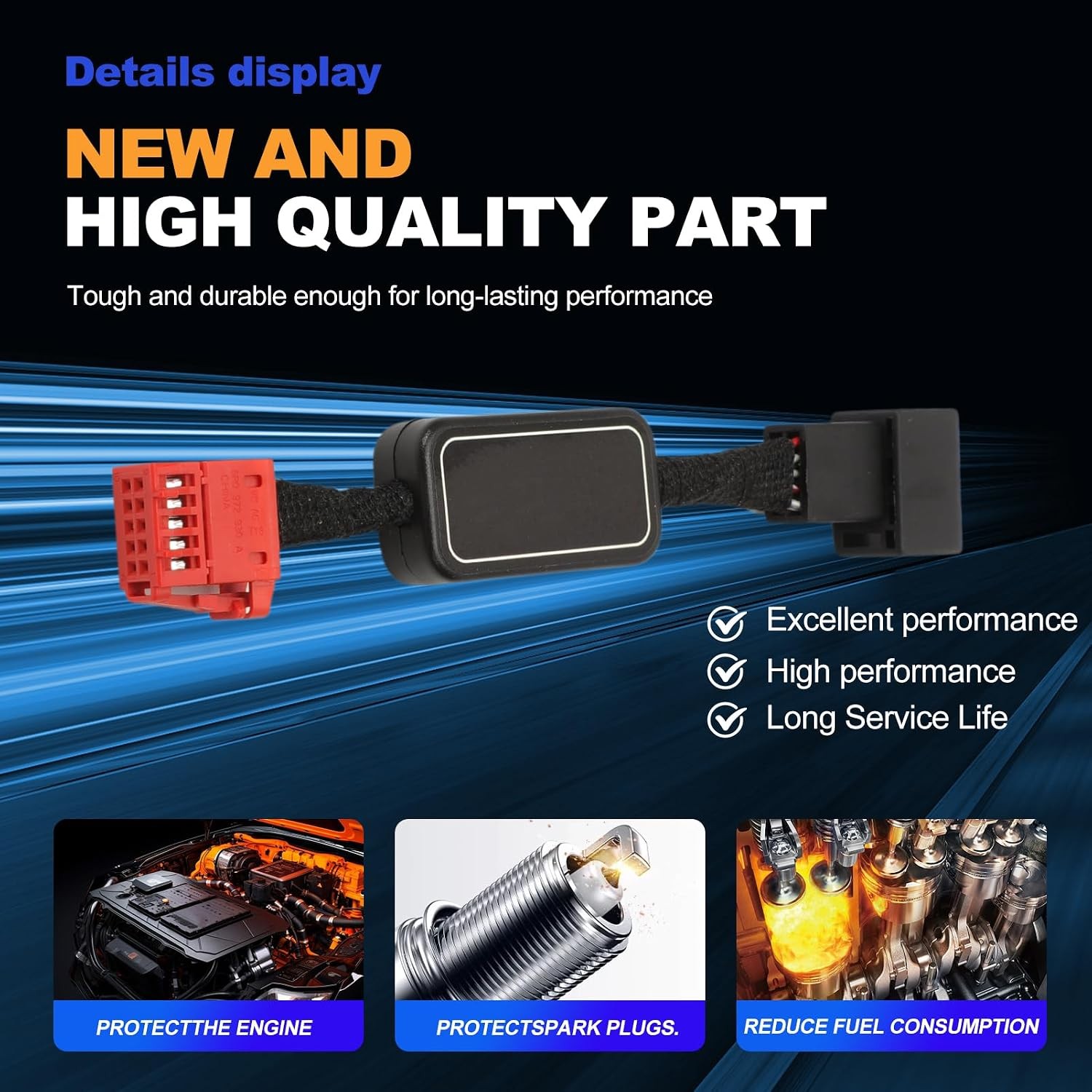 Auto Start Stop Eliminator Engine System Harness Cable fits Tiguan – ，Default