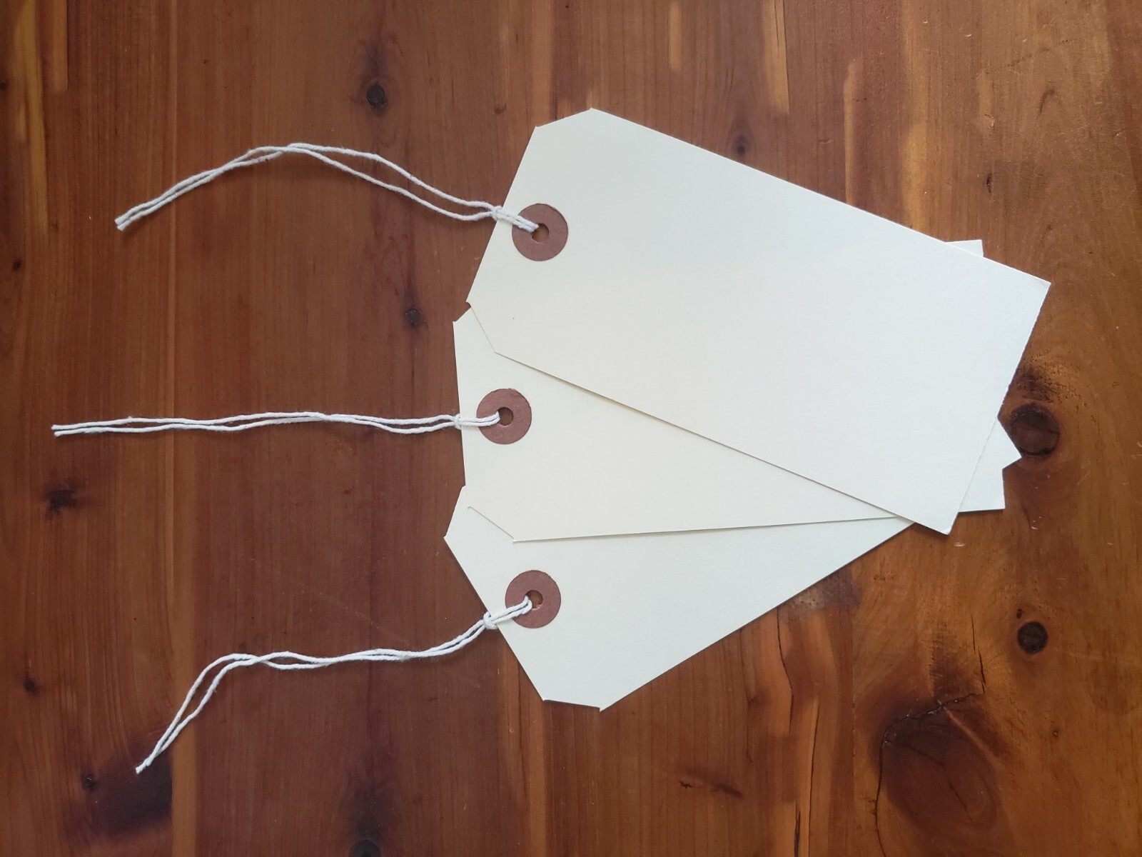 100 Manila Tags 4 3/4″ x 2 3/8″ Size 5 Inventory Shipping Hang Tag with String