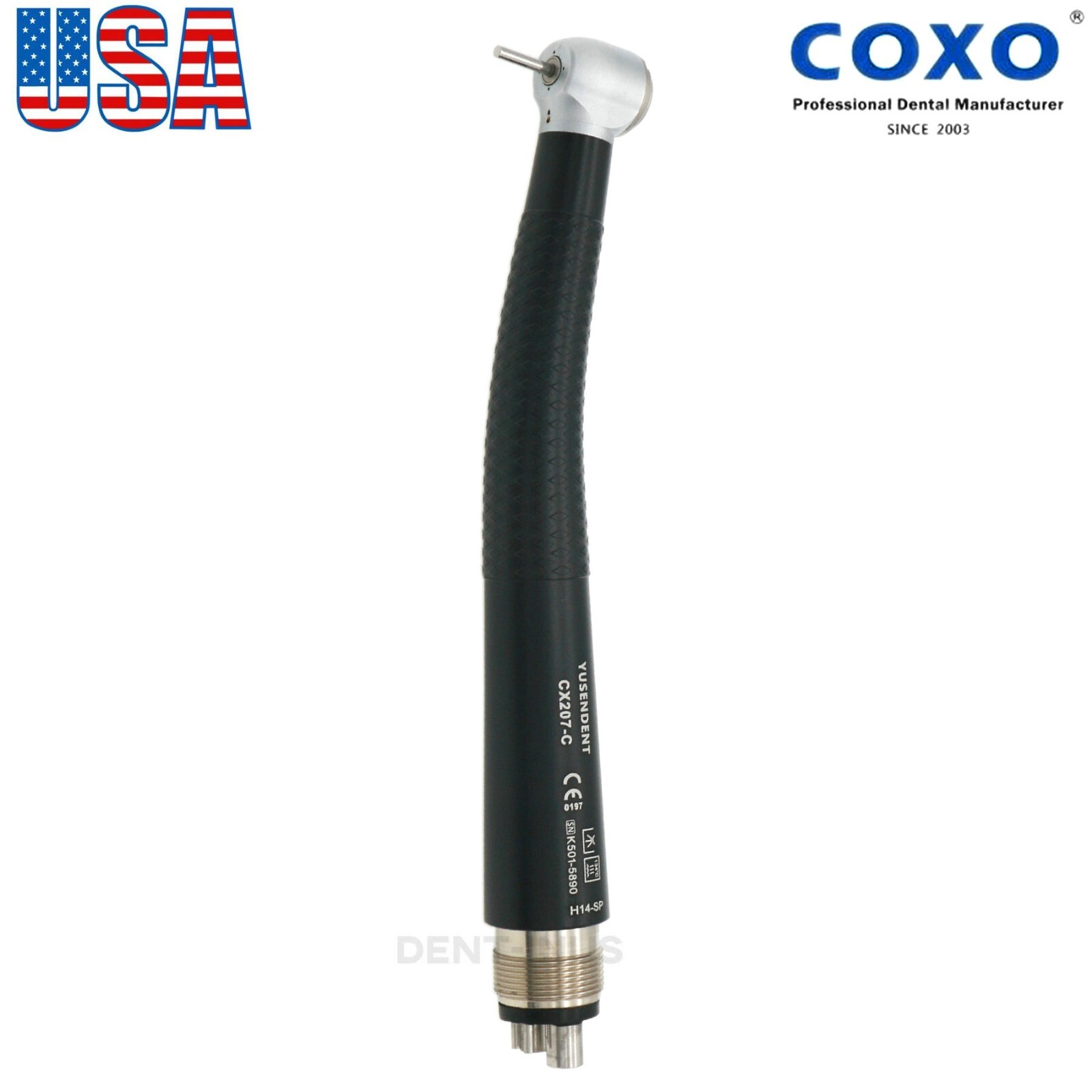 US COXO Dental Fiber Optic Handpiece High Speed Turbine For Kavo NSK Coupler
