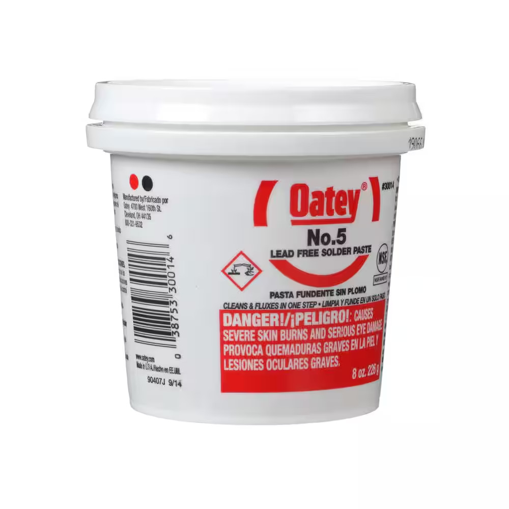 Oatey No. 5 Lead-Free Solder Flux Paste 8 oz.