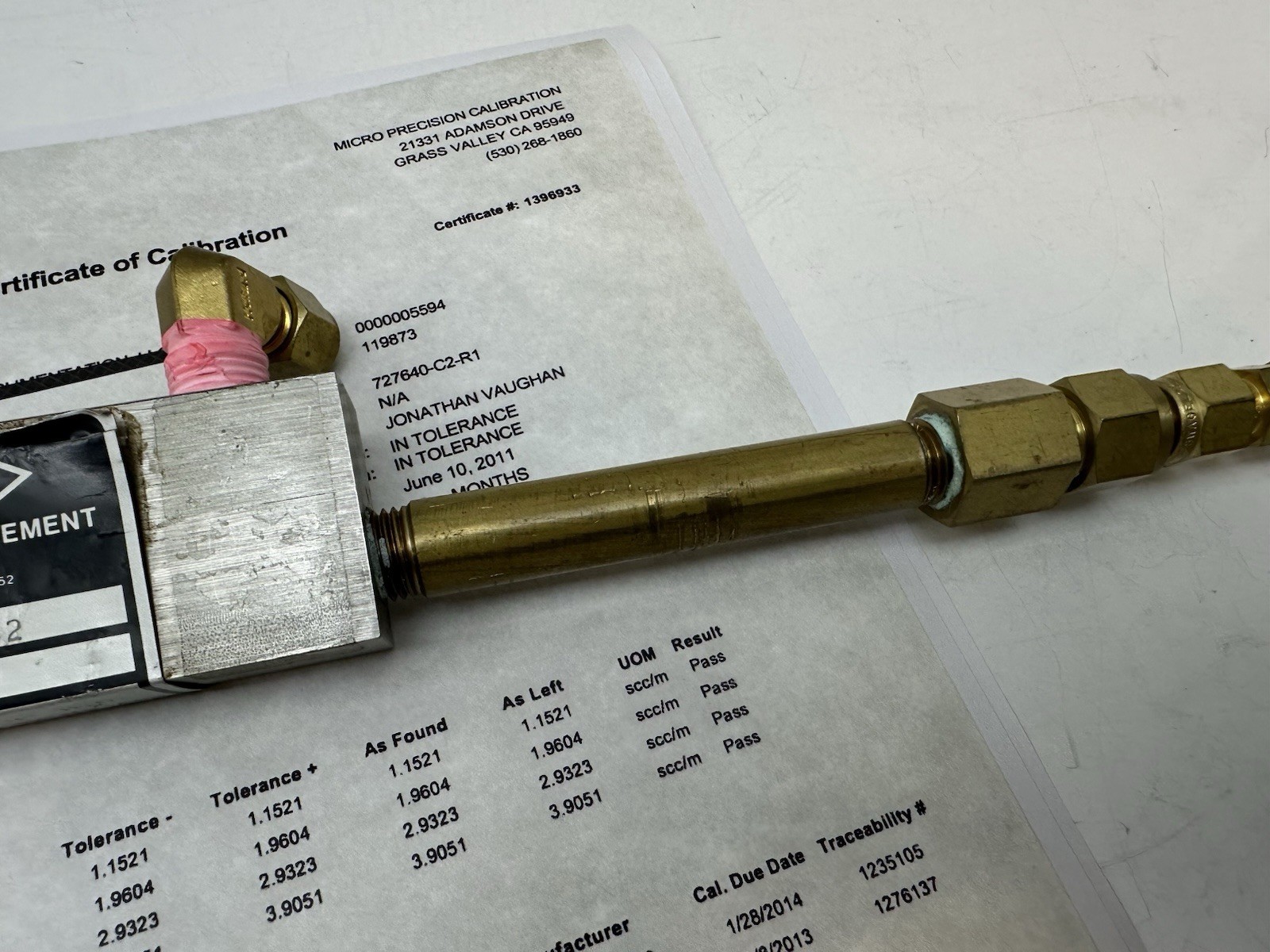 Meriam 50MK10-2 Laminar Flow Element LFE