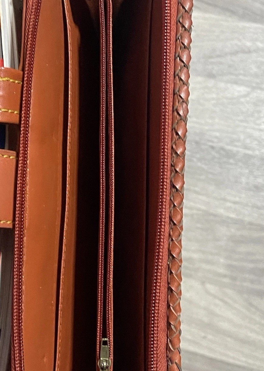 Dooney & Bourke Organizer Notebook Planner Calendar Leather Vintage Crossbody