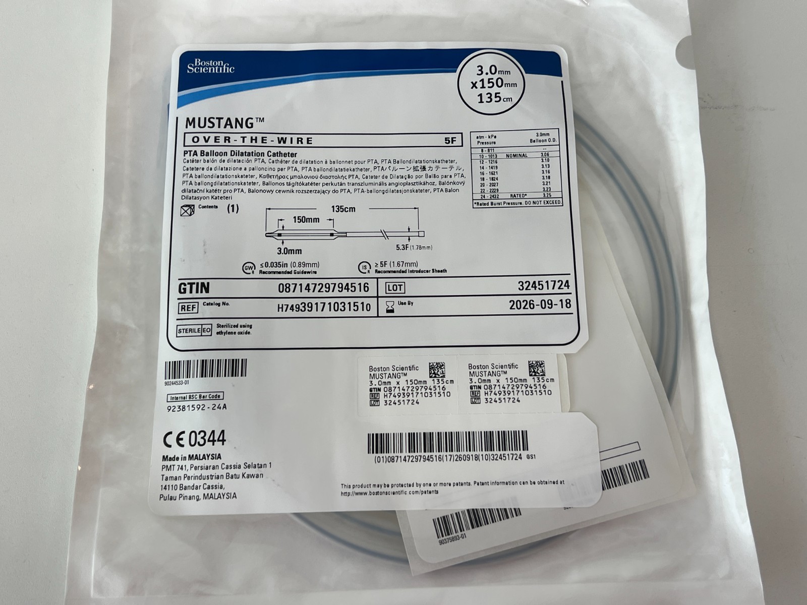 BOSTON Lot of 3 Mustang H74939171031510 Exp.2026-09 (*FF40)
