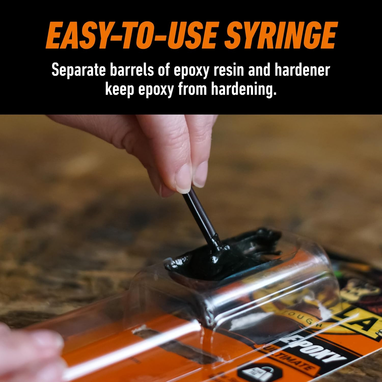 Epoxy Ultimate, Waterproof, 10 Minute Set, Permanent Bond, Dries Black, 0.85Oz S