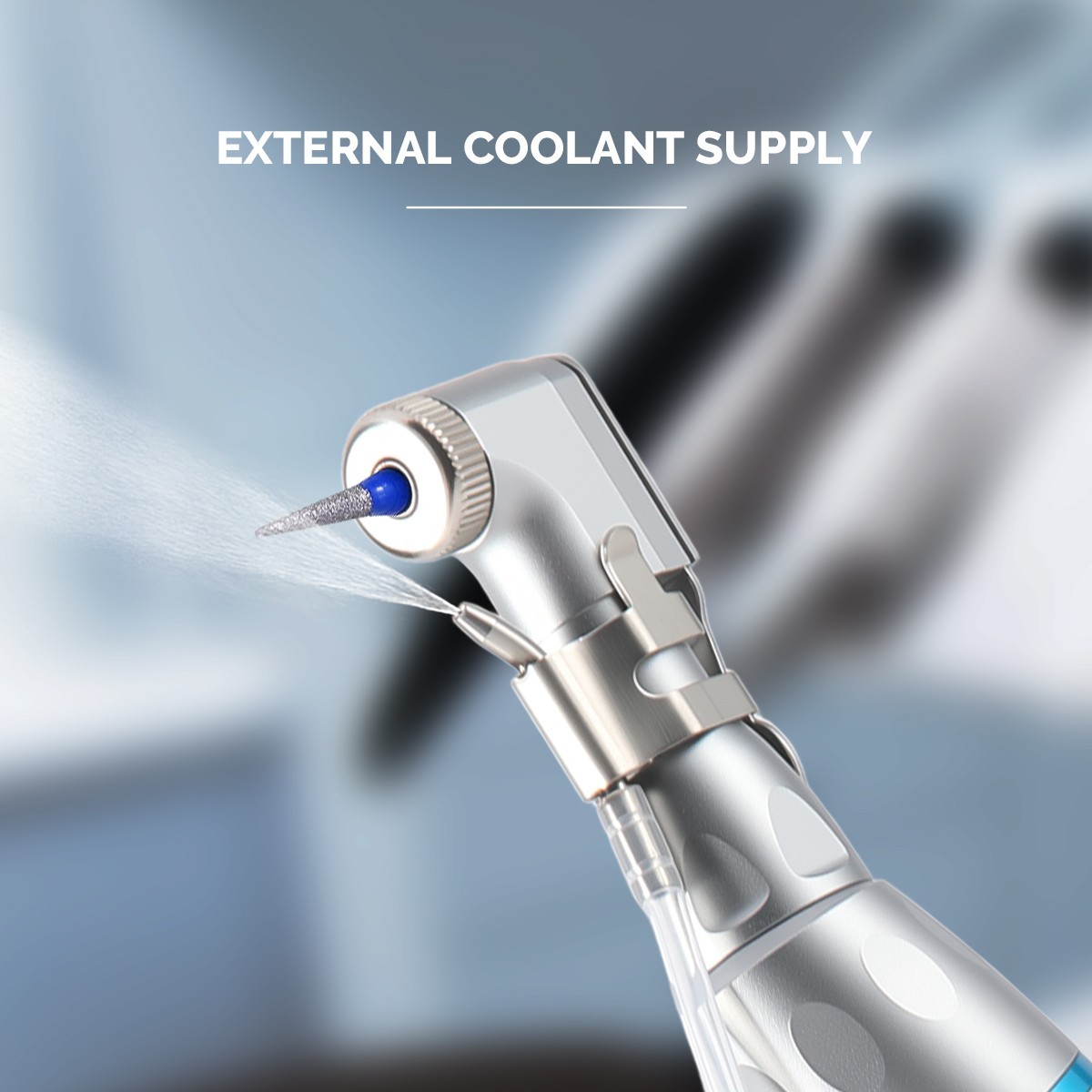 AZDENT Dental Slow Low Speed Handpiece Kit Latch Contra Angle 2Hole 4Hole