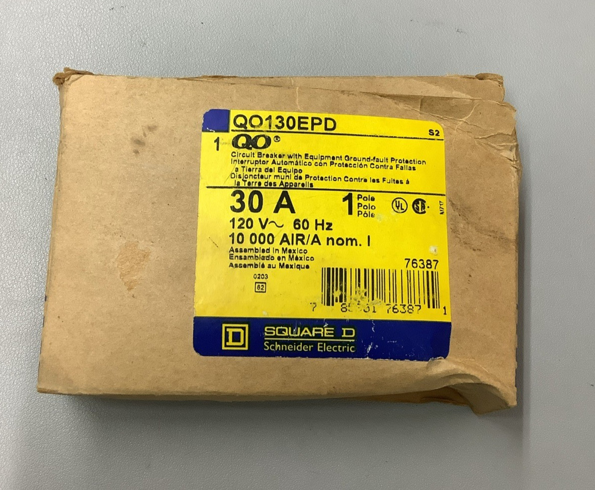 Square D QO130EPD GFEP Circuit Breaker 30A 120VAC (b134)