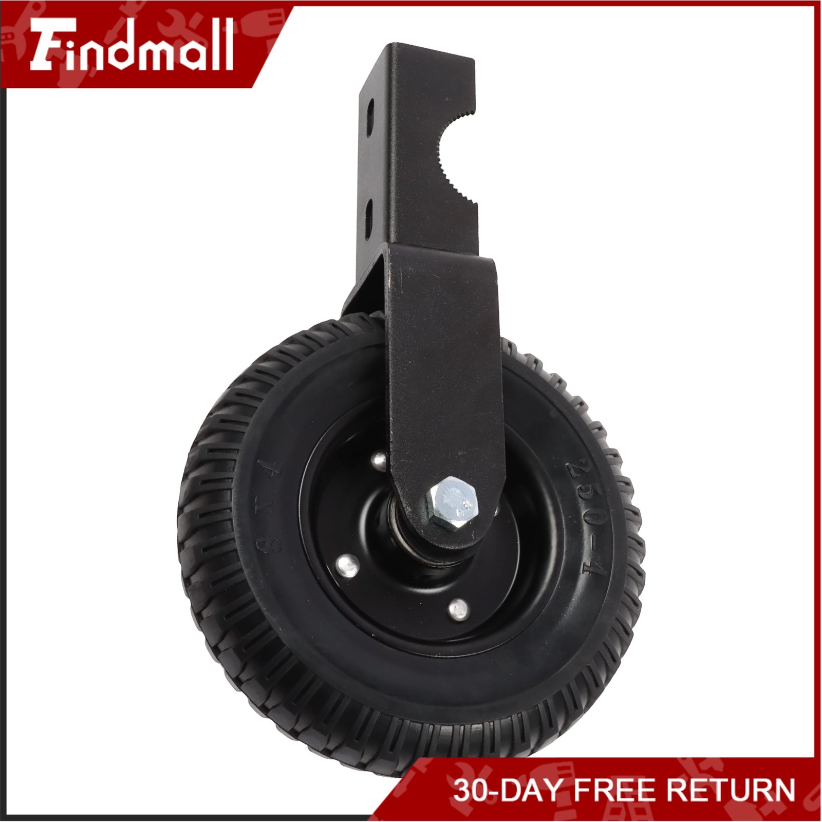 Findmall 2 Pcs Heavy Duty 8″ Gate Wheel For Metal Tube Gate 400Lbs Rubber Wheel