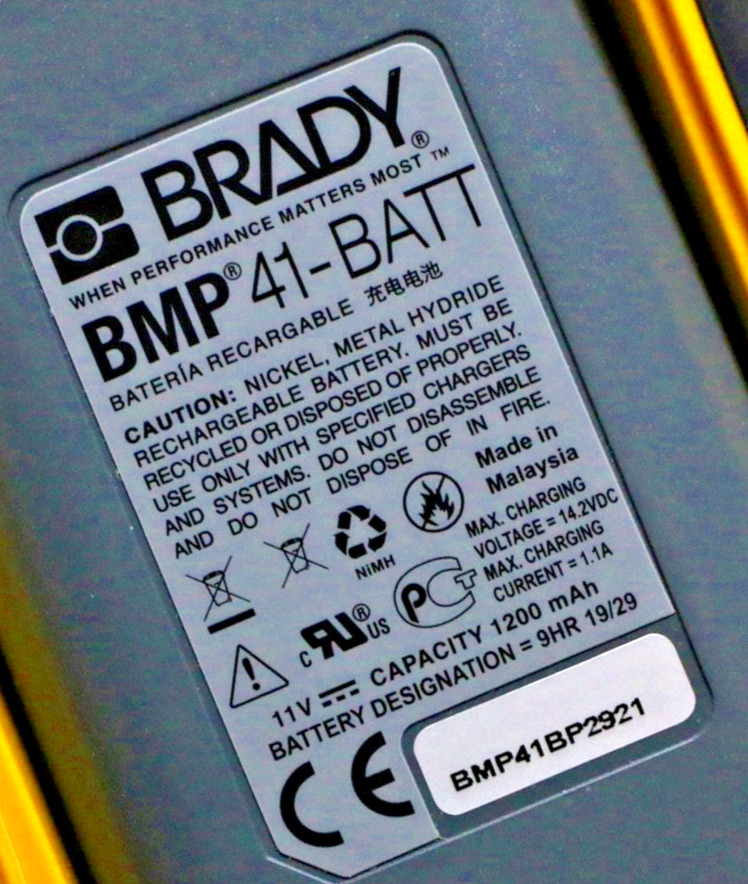Brady BMP41 Portable Label Printer With Rechargeable Battery