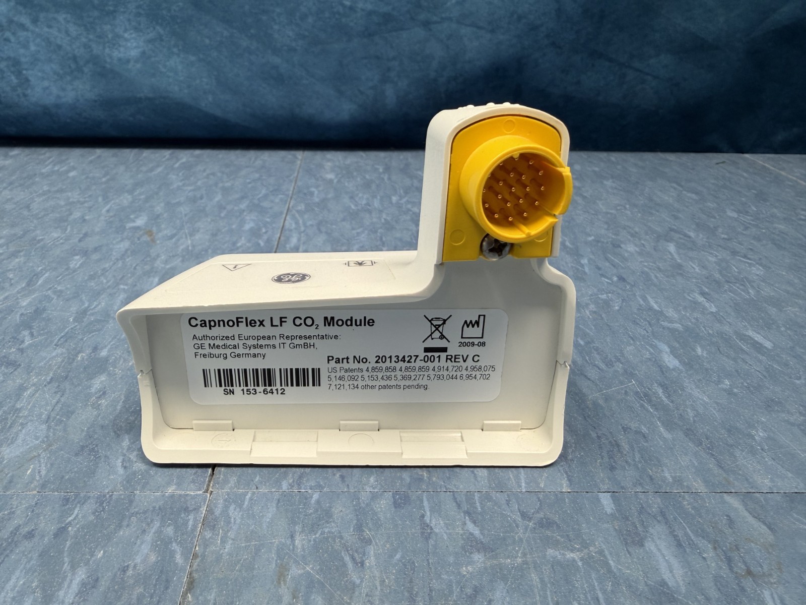 GE Dash 3000 4000 5000 Capnoflex LF Module 2013427-001 Rev C w/ Adaptor