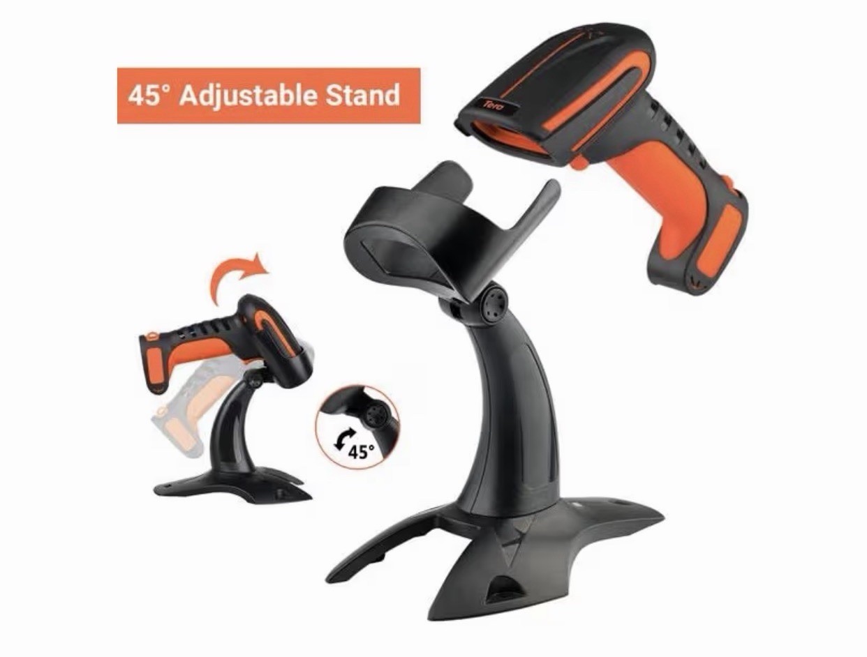 TERA 1D,2D,QR Wireless BLUETOOTH Barcode Scanner – Orange