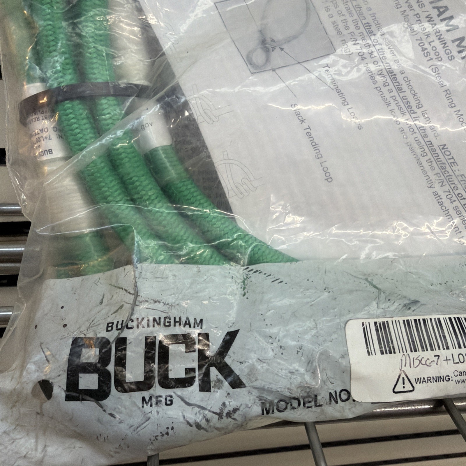 NEW Buckingham Buck Friction Saver Prusik Loop Tree Arborist Rope Sealed