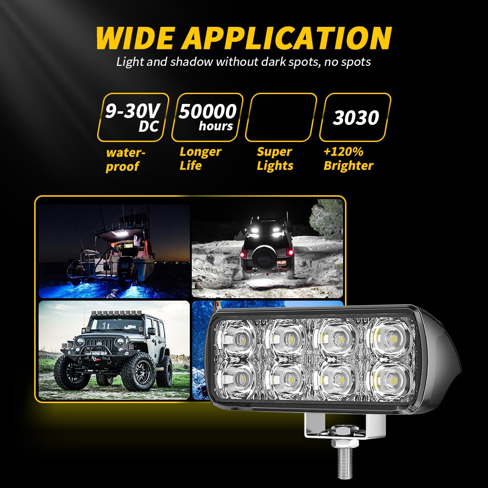 4x 45W LED Work Lights Headlights Fit Kubota Skid Steer SVL75 SVL95 V0511-53510