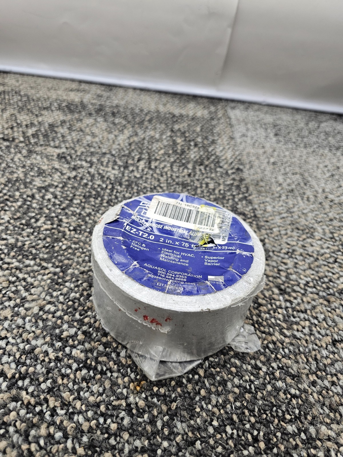AQUASOL EZ-T2.0: 2 in. x 75 ft. Multi-Purpose Industrial Aluminum Tape 18C573