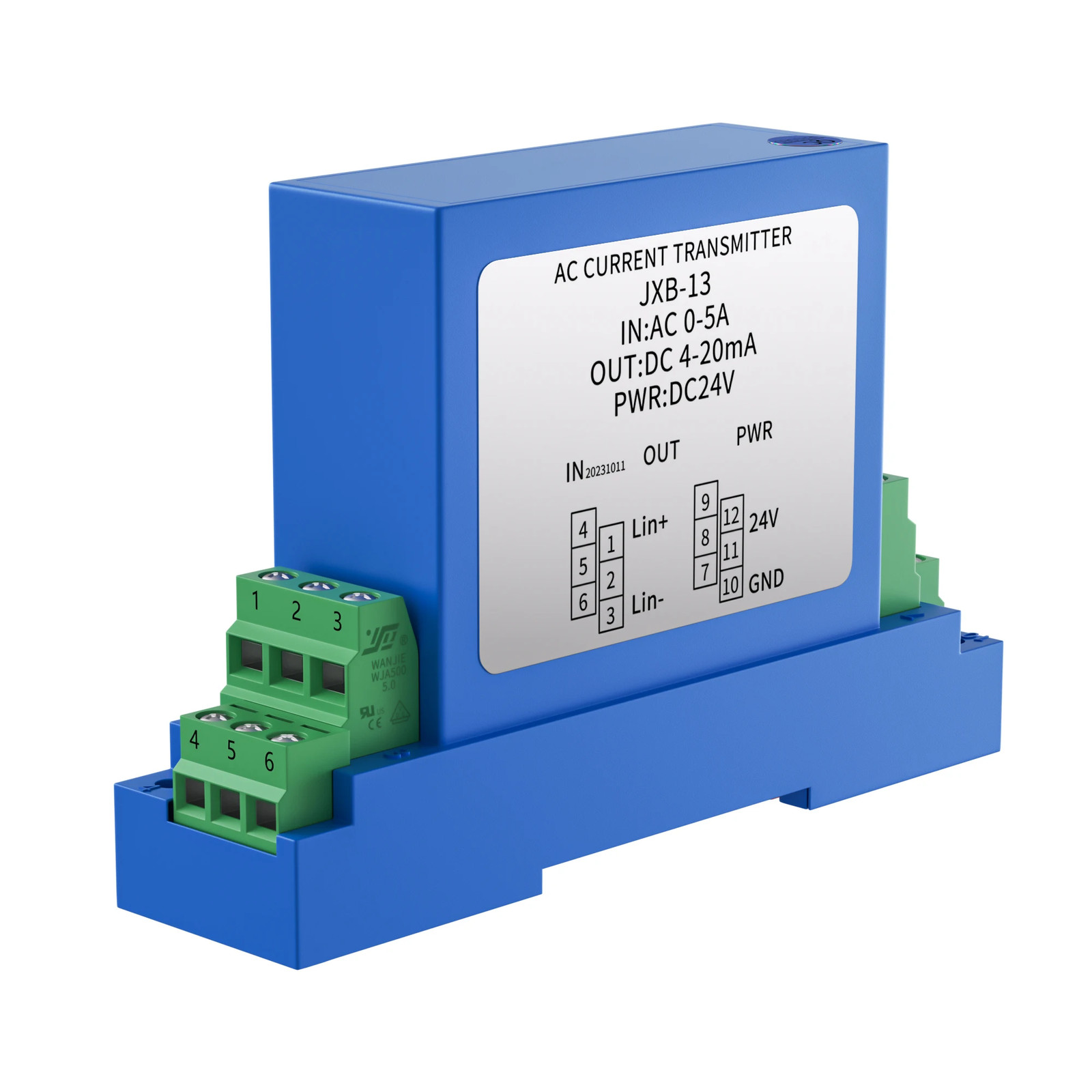 Voltage Transmitter 0-1000V Transducer RS485 to 4-20mA 0-10V DC24V Sensor AC DC