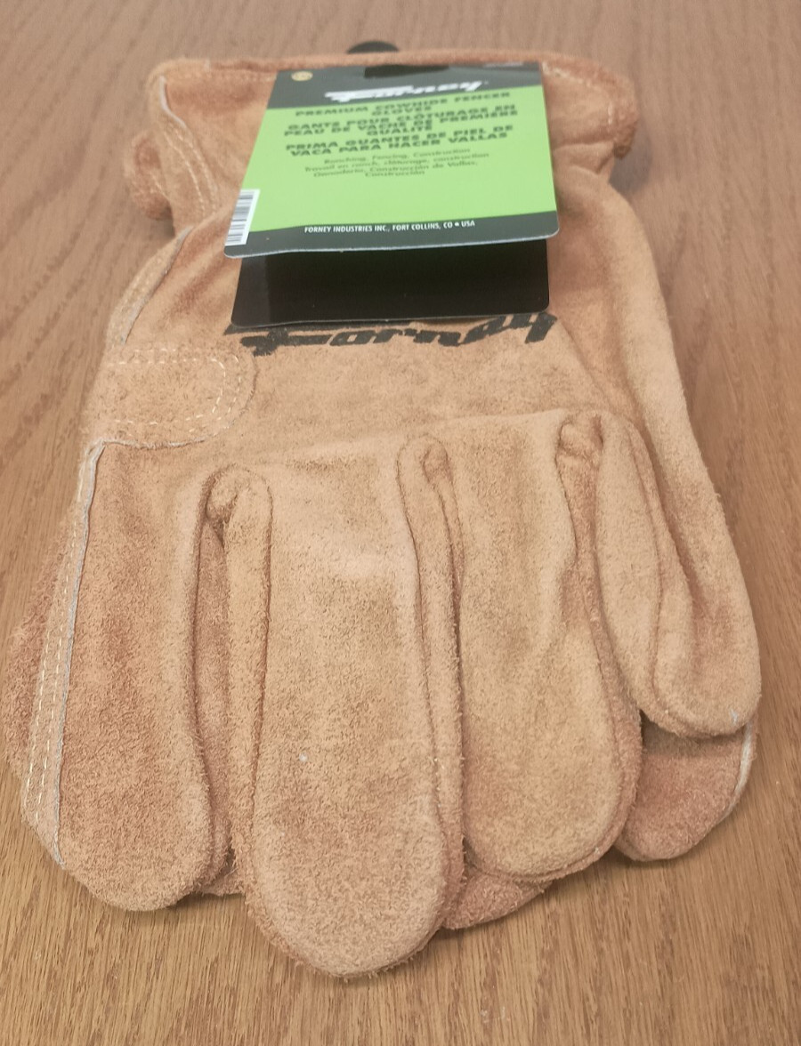 Lot of 2: Forney Premium Cowhide Leather Fencer Work Gloves Mens XXL (2 Pairs)