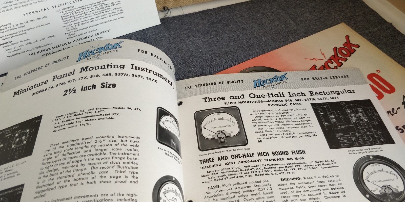 1960 Hickok Catalog No. 39 ~ Electrical Indicating Instruments + Price List +++
