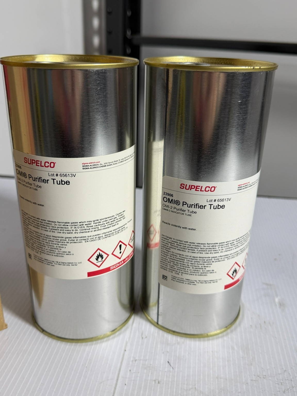 Lot of 3 Supelco 23906 OMI-2 Purifier Tubes Sigma Aldrich NEW Sealed