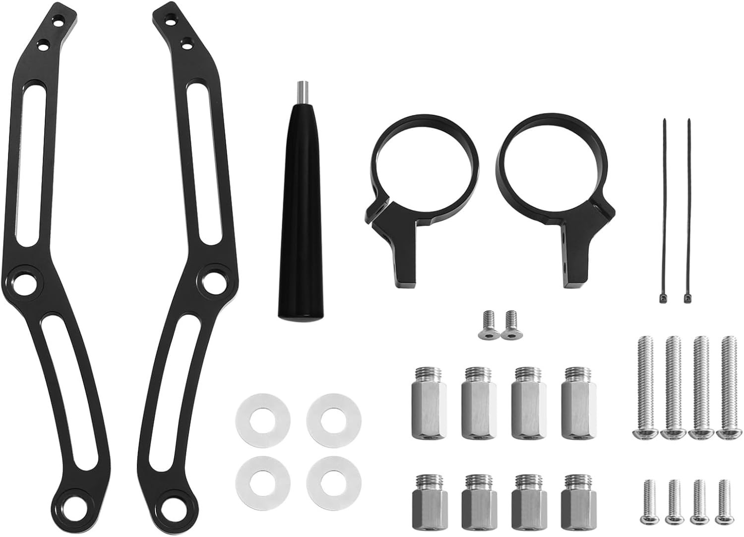 Motorcycle Remote Reservoir Shocks Bracket Mount Clamps for Touring 2014-2025