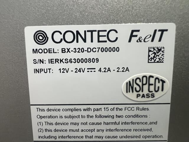 Contec Industrial Computer – BX-320-DC700000 w/Warranty