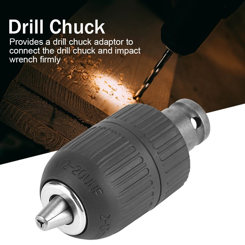 Keyless Drill Chuck 1/2″ 2-13mm 1/2-20UNF Hammer drill Power Tools 630604