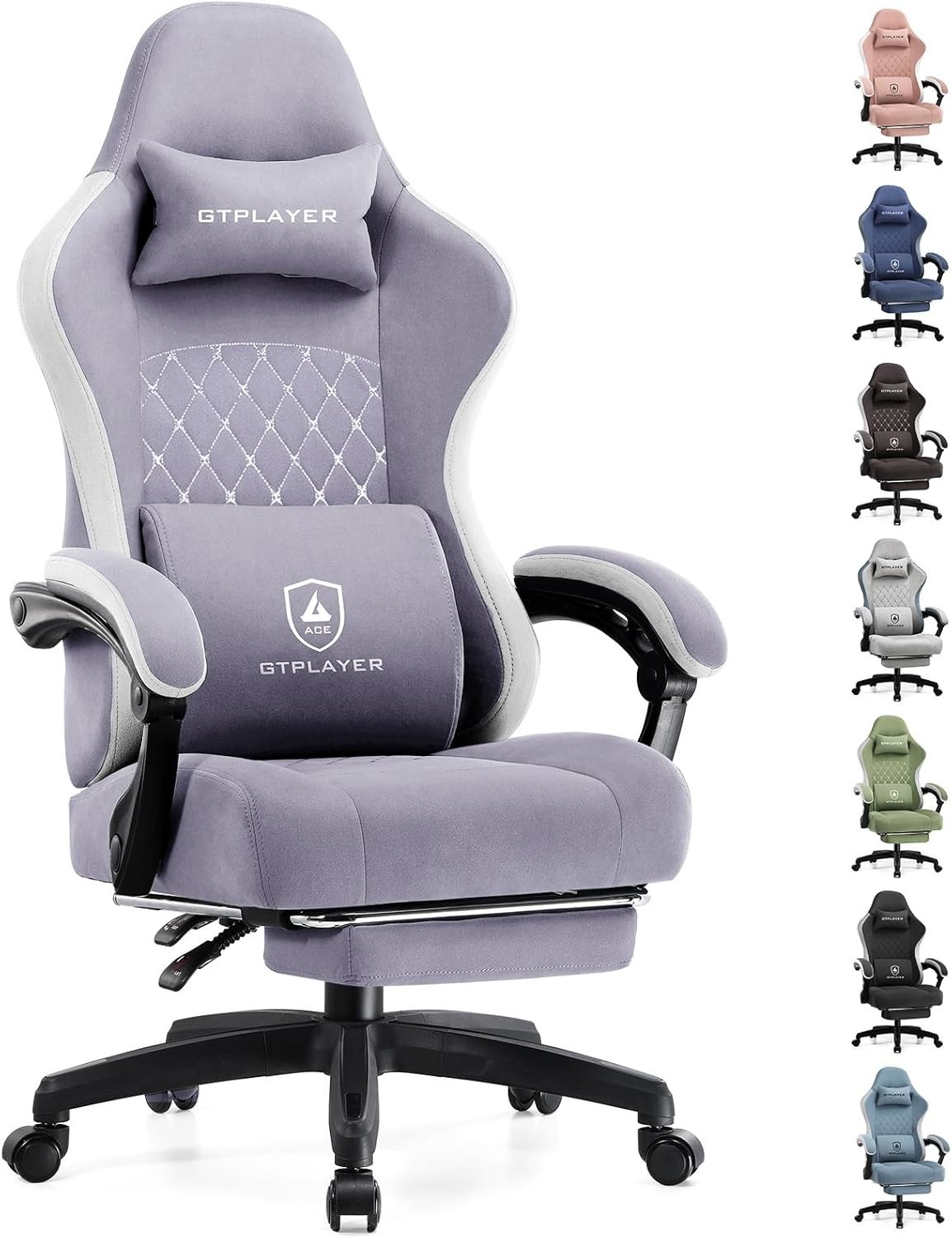Gaming Chair, Computer Office Chair with Pocket Spring Cushion, Linkage Armre…