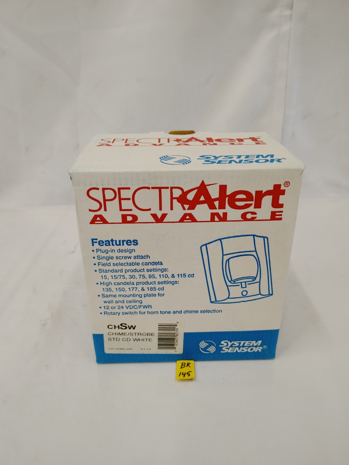 System Sensor CHSW Chime/Strobe STD CD White