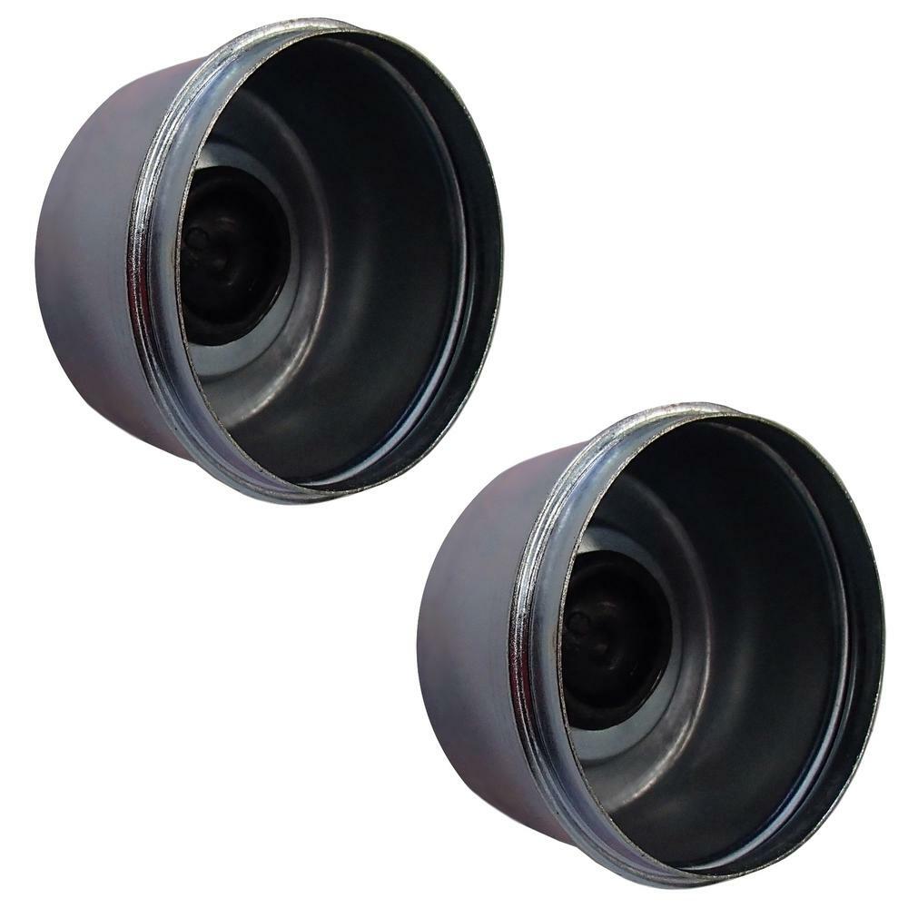 2 Trailer Axle Hub EZ Lube 2.72″ Dust Cover Grease Cap & Rubber Plug for Dexter