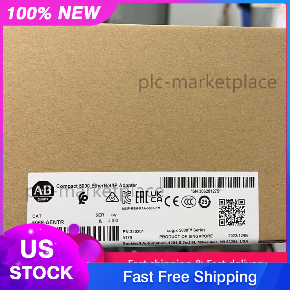 ~ Allen-Bradley 5069-AENTR SER A Compact 5000 EtherNet/IP Adapter US Free Tax