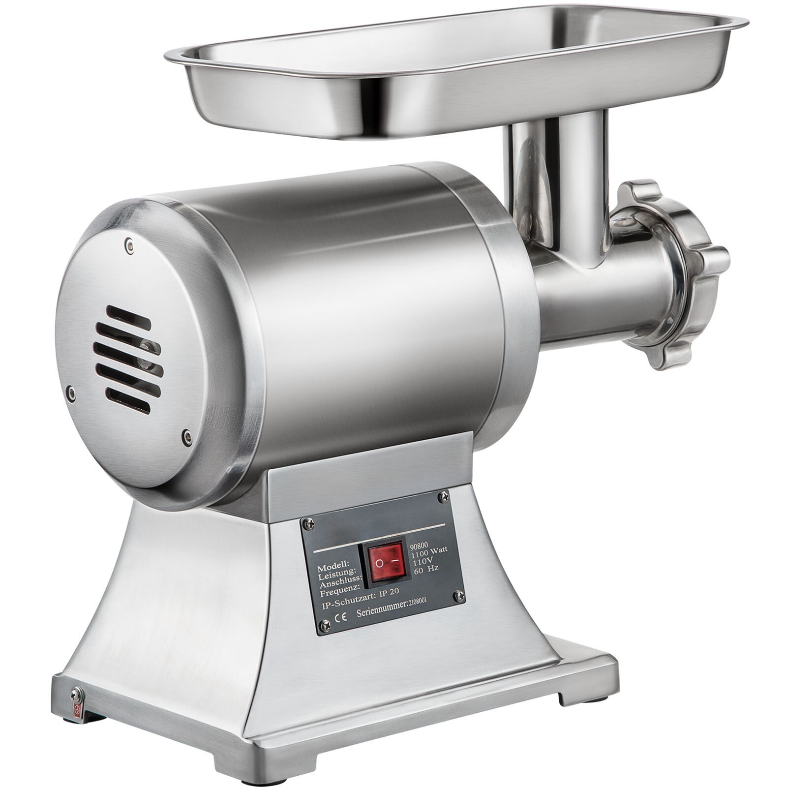 550lbs/H Electric Meat Grinder Mincer 1.5HP Commercial Sausage Stuffer Filler