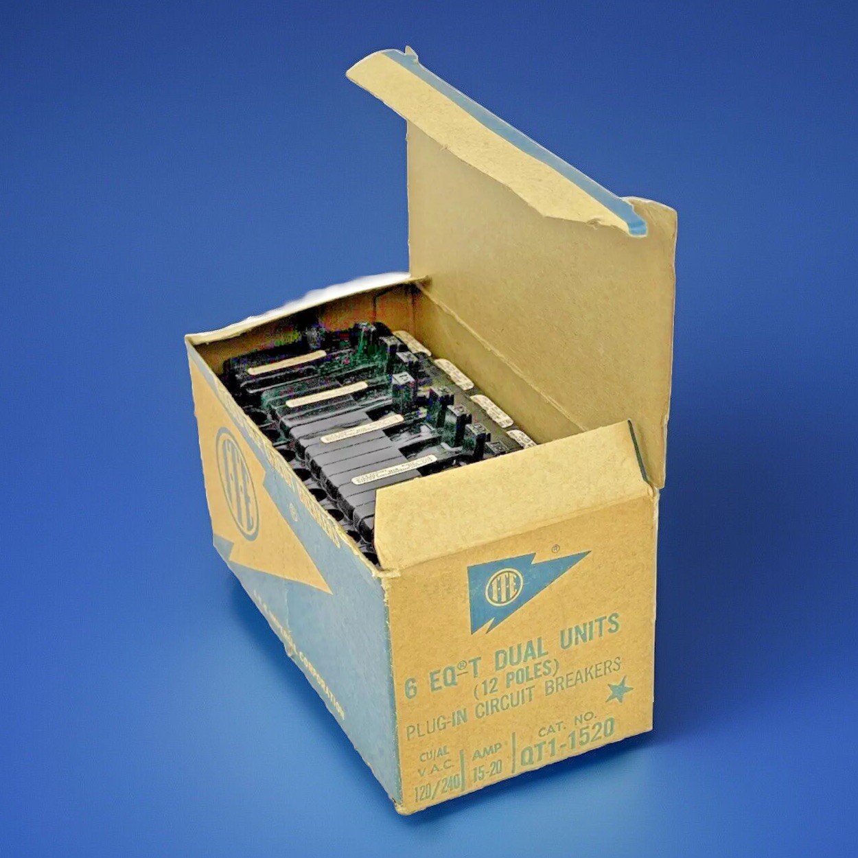 New ITE QT1-1520 15A 20A TANDEM Circuit Breaker CLOSED CLIP EQ-T QTI1520 New!