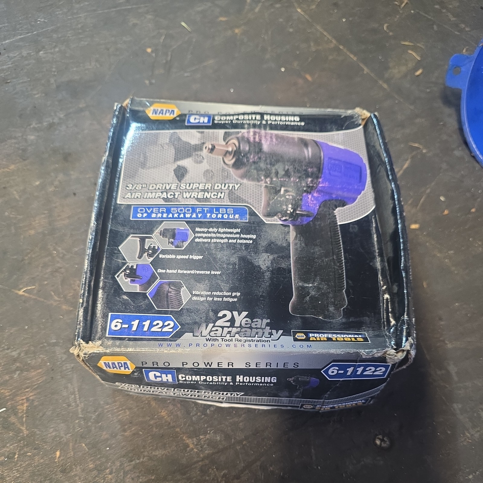 Napa Pro Power Series 6-1122 3/8″ Dr. Super Duty Air Impact Wrench