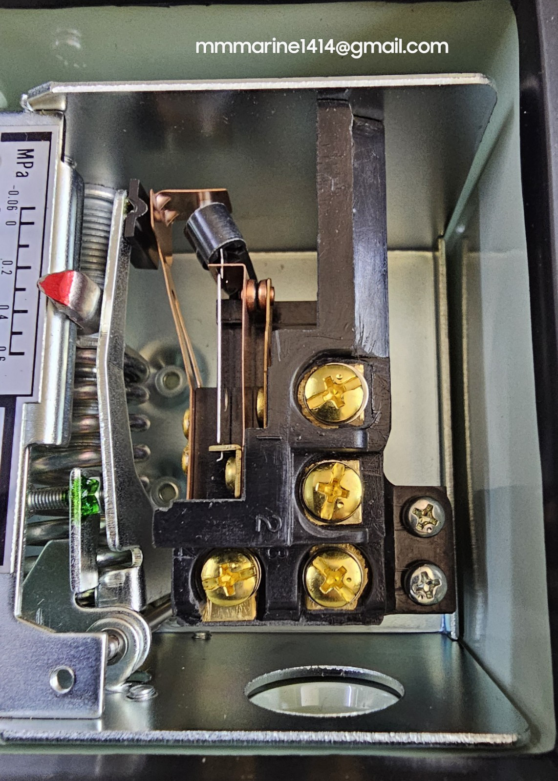 SAGINOMIYA SPS-H206W, PRESSURE SWITCH, -0.06~0.6MPa, MP: 1.5MPa, JAPAN