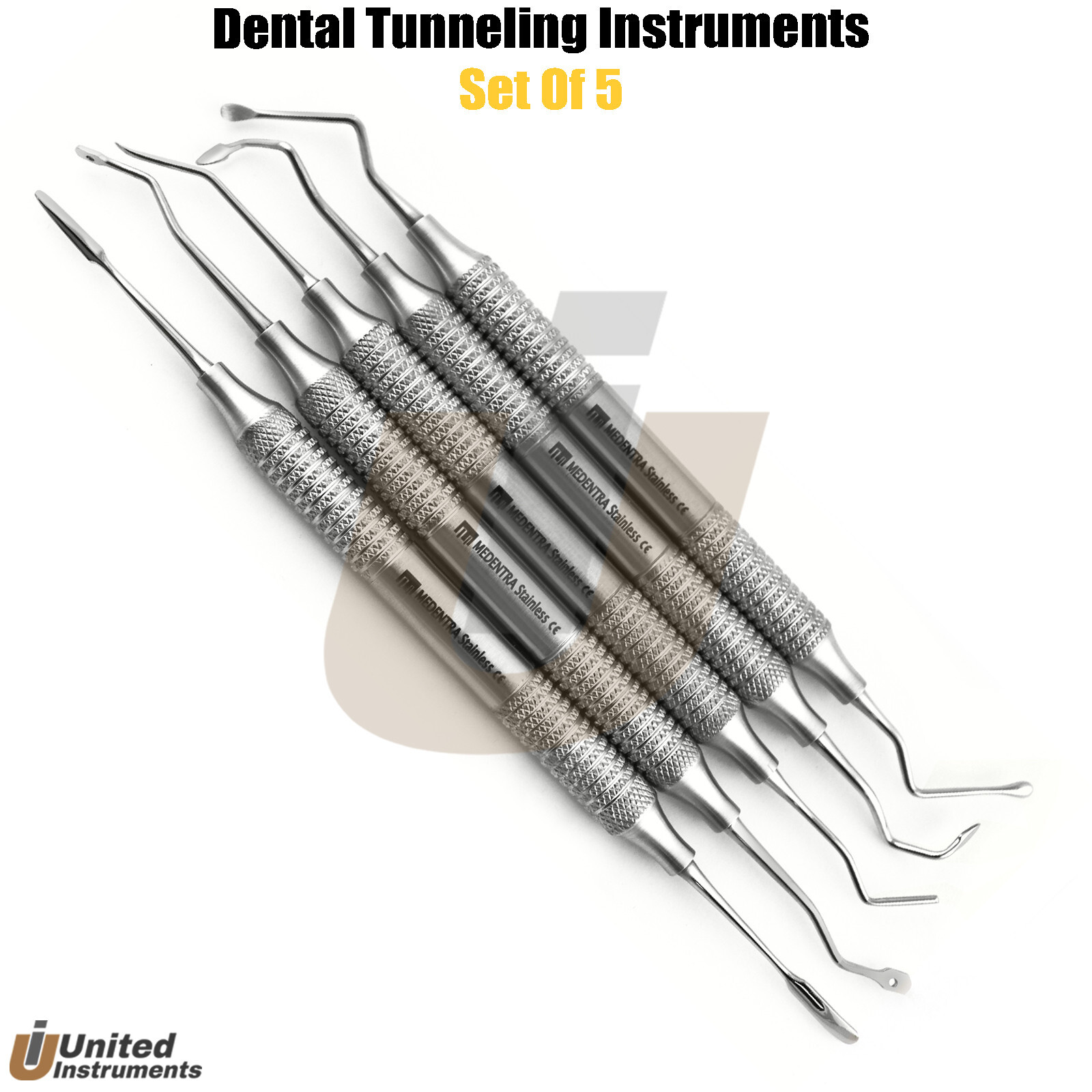 Dental Implant Tunneling Instruments Modified Set Vista Papila Tunnel Technique