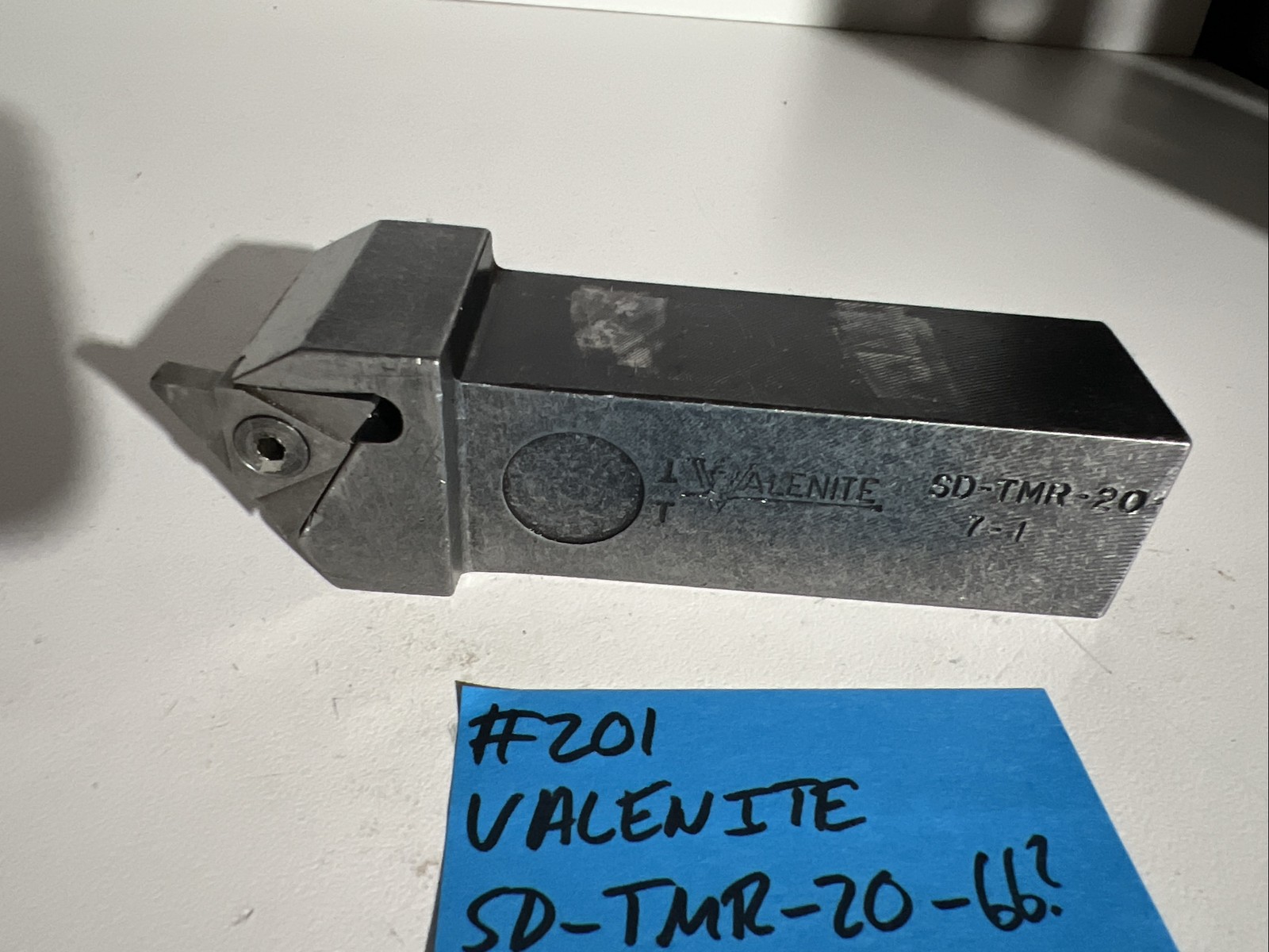 VALENITE SD-TMR-20-66? Indexible Carbide Lathe Toolholder 5”OAL 1.25”Shank Turni