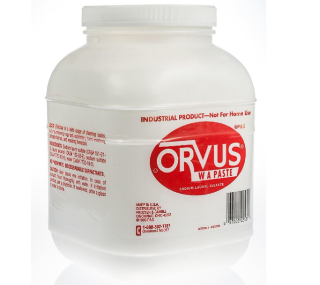 Orvus W.A. Paste Surfactant Cleaner – 7.5 lb Tub (120 oz) – Free Shipping