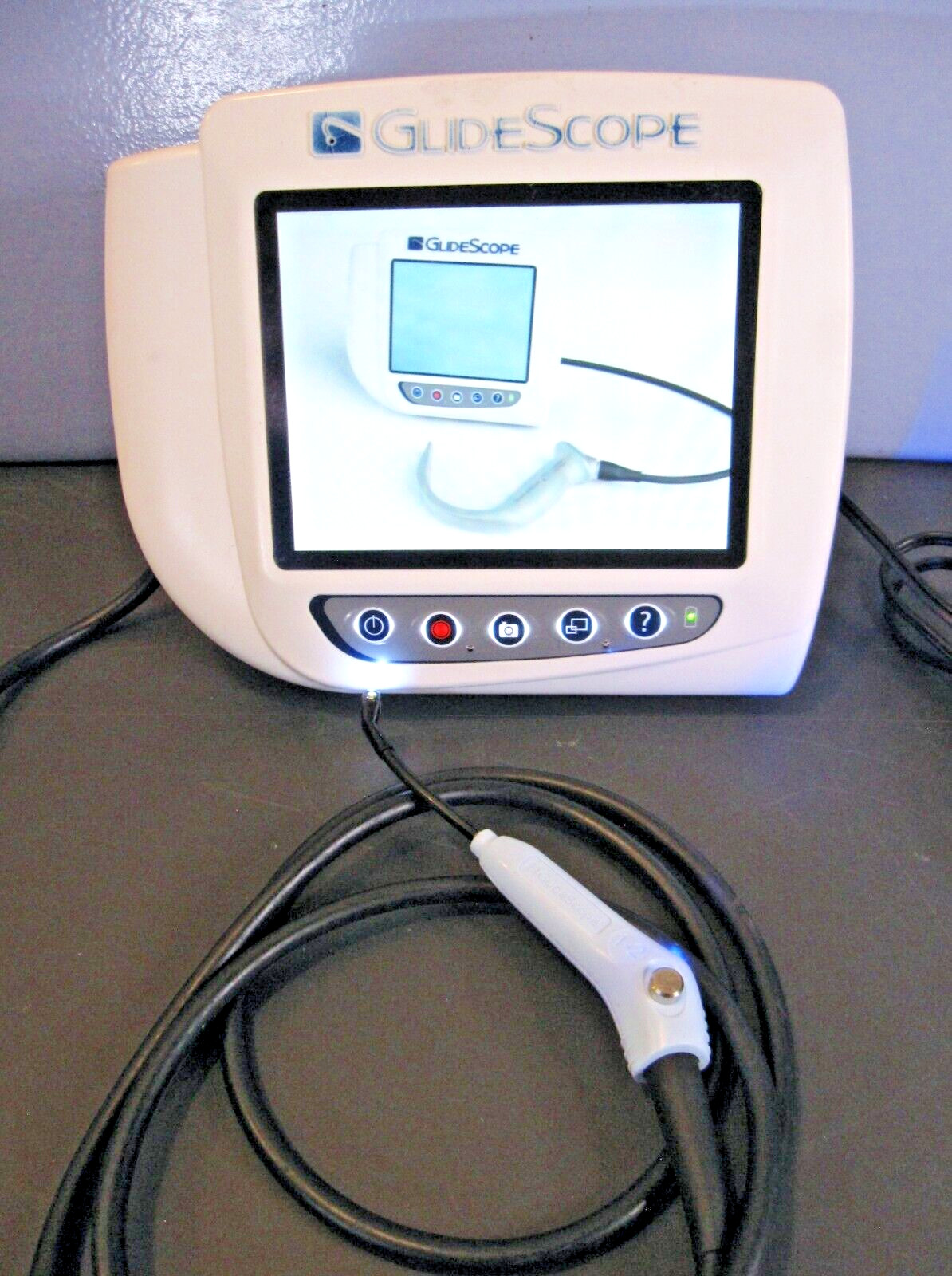 Verathon AVL Titanium GlideScope Video Laryngoscope Monitor w/ 1-2 Baton TESTED