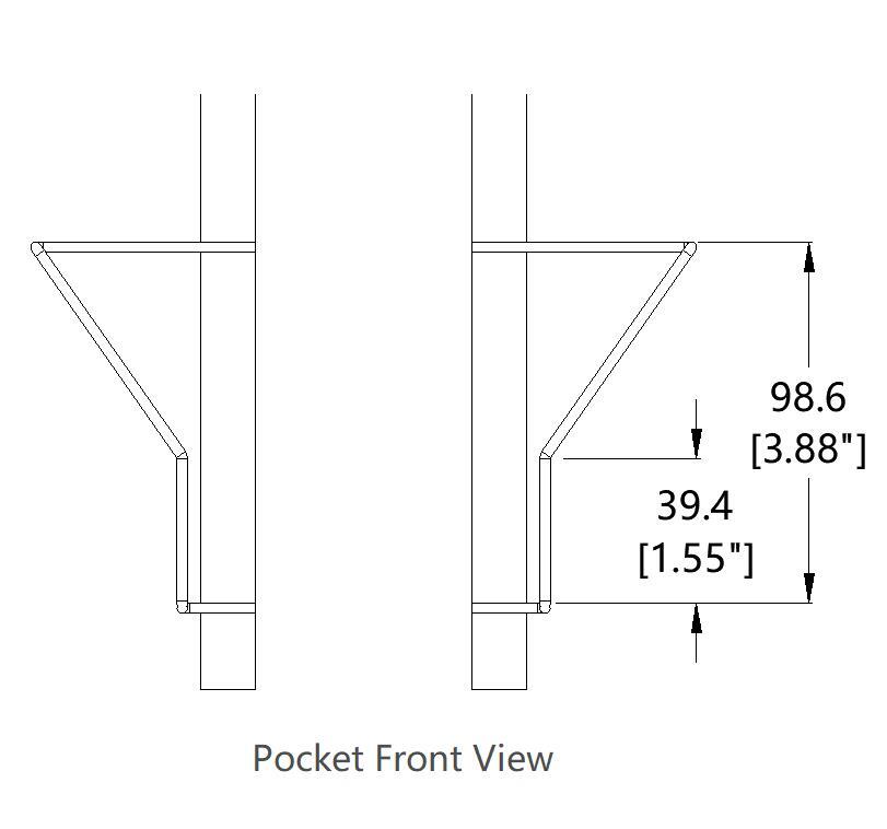 64 Adjustable Pockets Display Rack 5×7 7×5 up to 11″W X 8″T Cards 1.2″ D Pockets