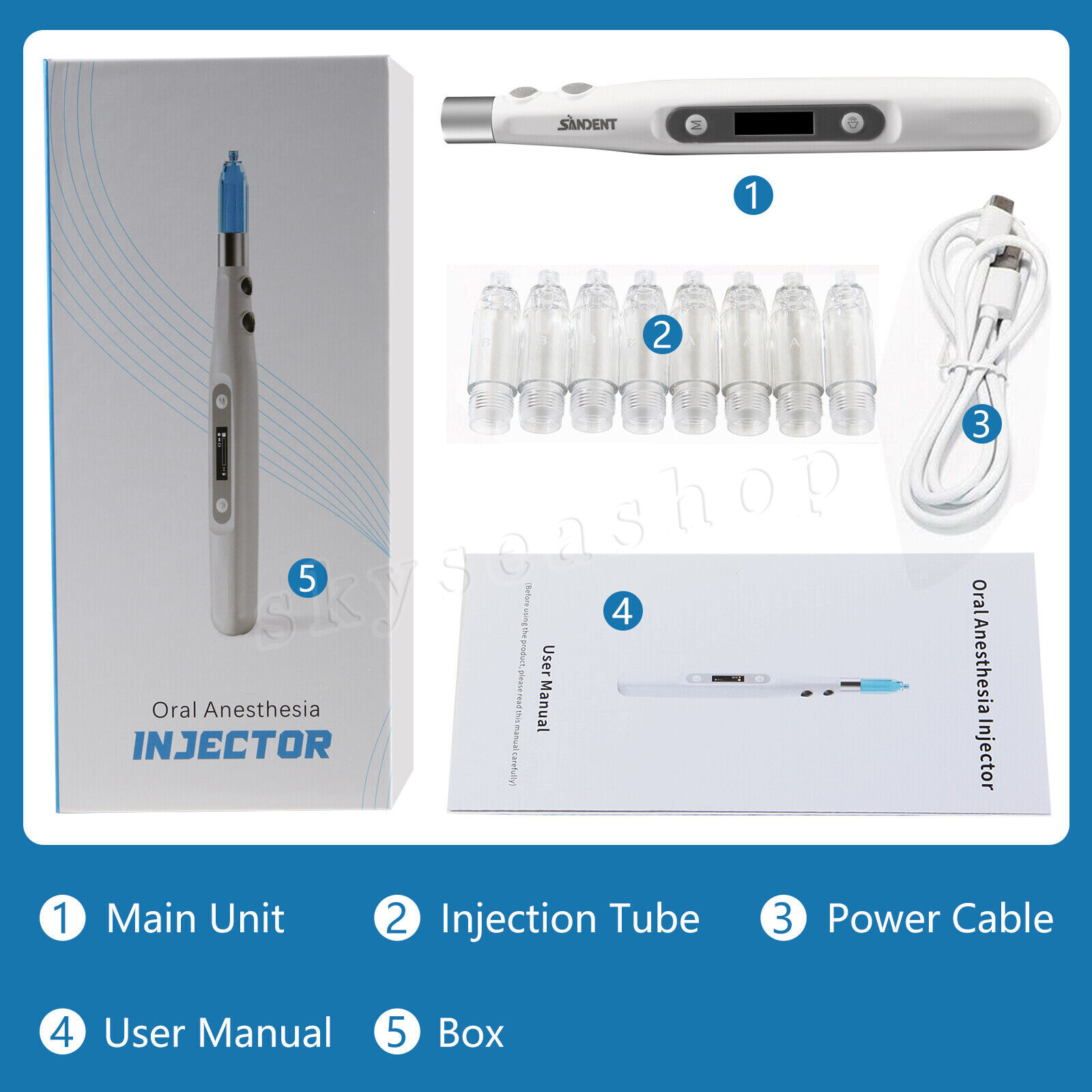 Dental Electric Painless Oral Local Anesthesia Delivery Device USB Injection Pen