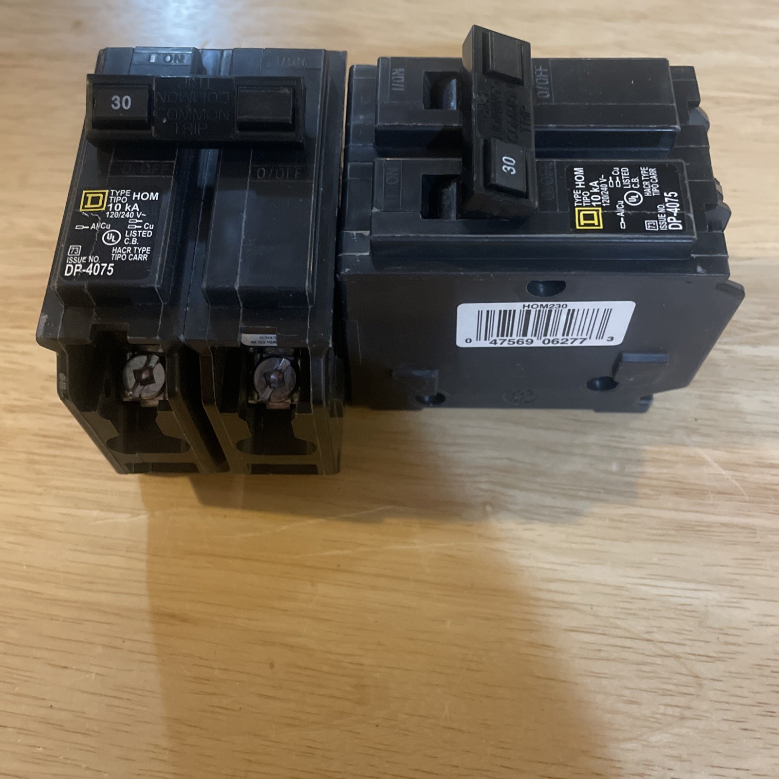 Square D Homeline 30 Amp 2-Pole Circuit Breaker(HOM230CP) (2PK)