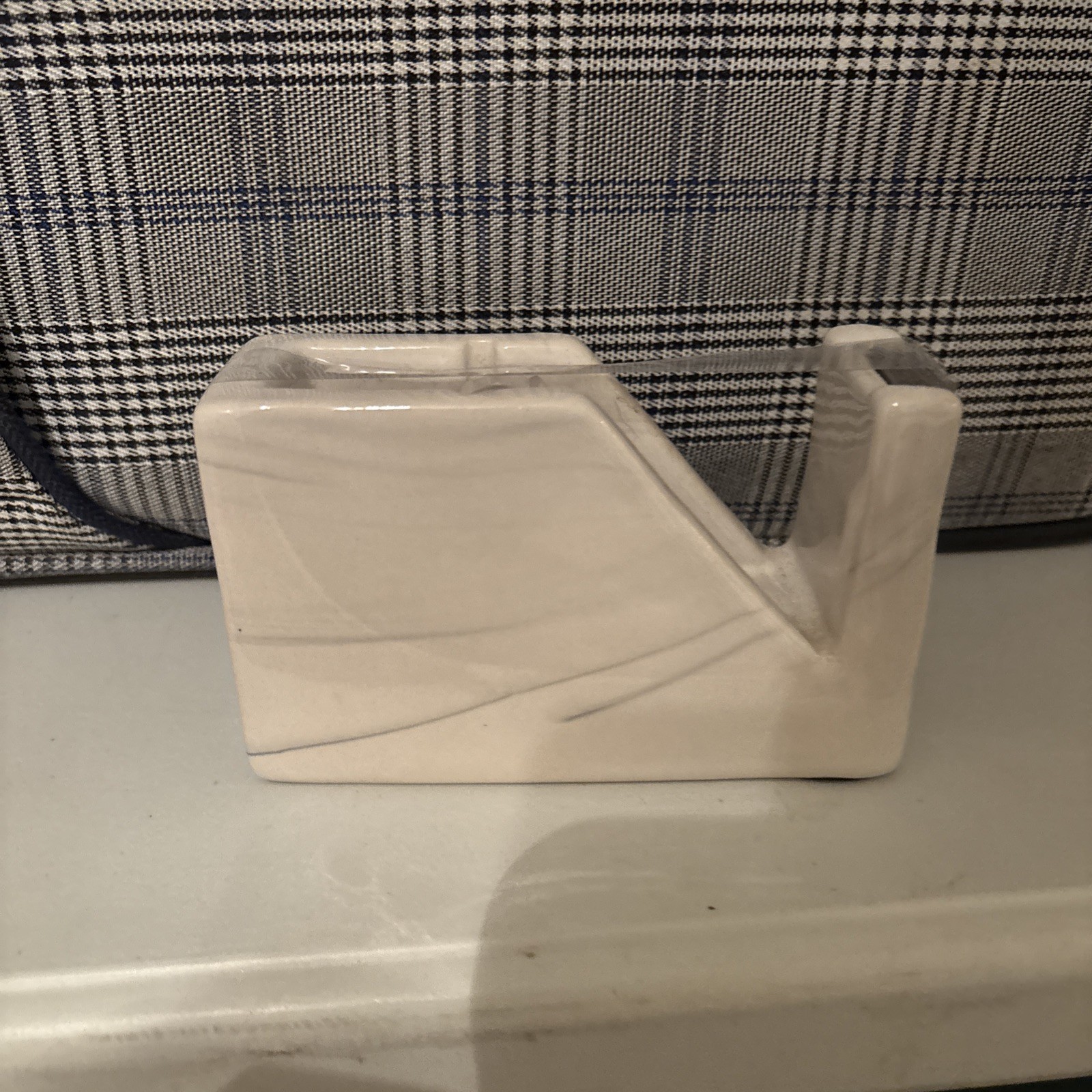 Rae Dunn Artisan Collection Ceramic Tape Dispenser Ivory 150