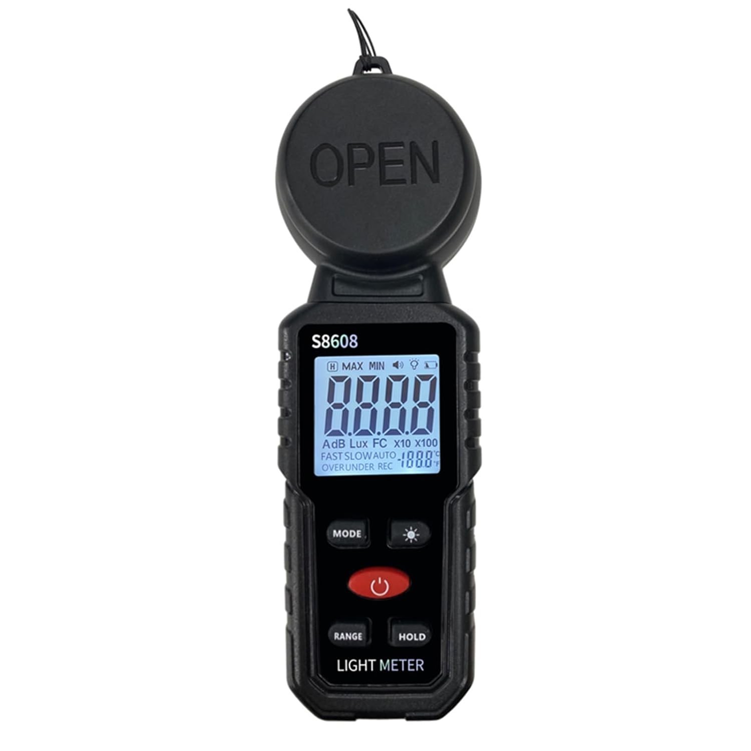 Digital Illuminance Light Meter Tester 200,000Lux (18,500FC) Luxmeter…