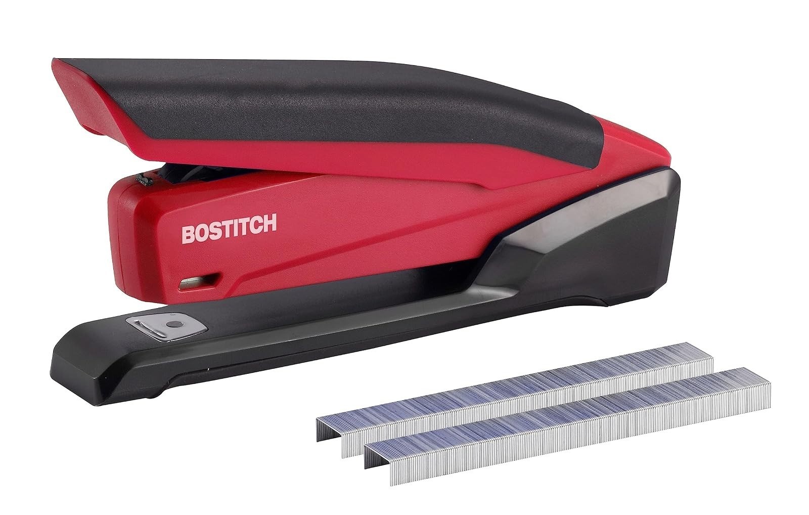 Bostitch Office InPower Spring-Powered Stapler, 20 Sheet Capacity, Pink