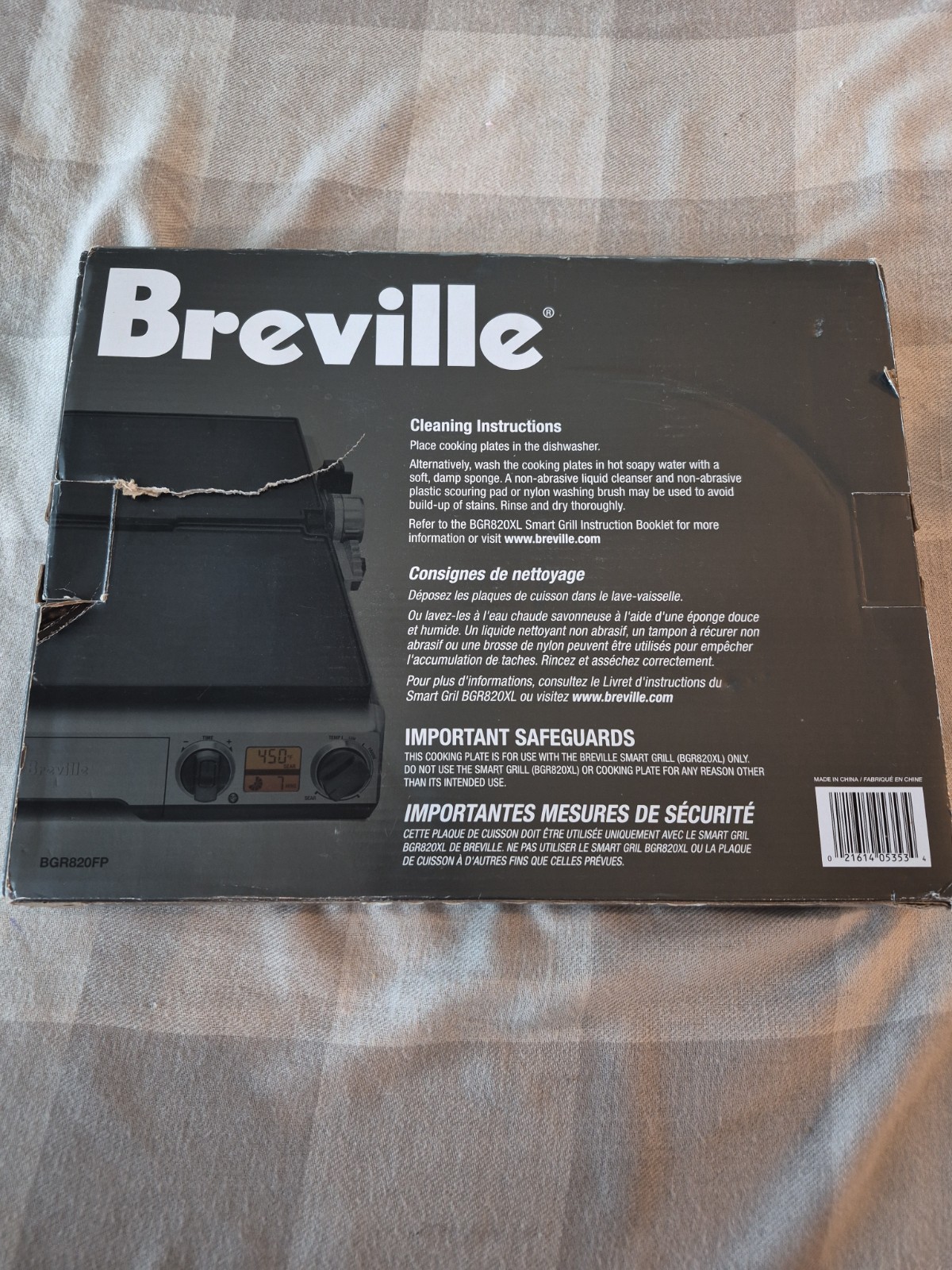 Breville BGR820FP Flat Cooking Plate for Smart Grill™ BGR820XL